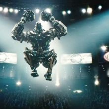 Real Steel: uno dei robot in azione sul ring