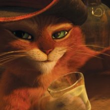 Il gatto con gli stivali: un bel primo piano del protagonista del film d'animazione targato Dreamworks