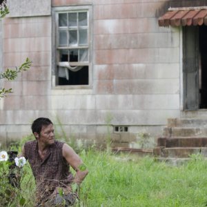 The Walking Dead: Norman Reedus in una scena dell'episodio La rosa di Cherokee