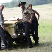 The Walking Dead: Scott Wilson, Andrew Lincoln e Lauren Cohan nell'episodio La rosa di Cherokee