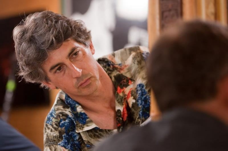 Il regista Alexander Payne sul set del film The Descendants