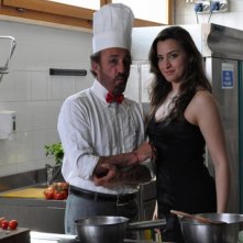 Patrizio Rispo e Rita Corrado in una scena del mockumentary L'era legale