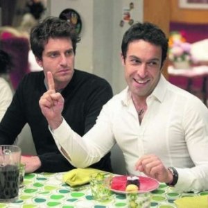 Pietro Taricone e Giampaolo Morelli, fratelli artistici nella fiction di Canale 5, Baciati dall'amore