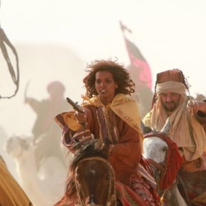 Il principe del deserto, Liya Kebede a cavallo in una scena del film