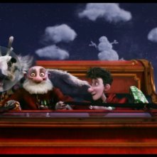 Arthur Christmas: Il figlio di Babbo Natale in 3D, Arthur a bordo della slitta di Santa Claus