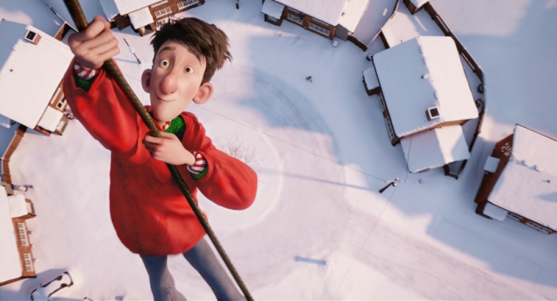 Arthur Christmas Il Figlio Di Babbo Natale In 3D Il Piccolo Arthur Con Una Corda Va Verso Il Cielo 222925