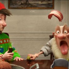 Arthur Christmas: Il figlio di Babbo Natale in 3D, il piccolo Arthur in una divertente scenetta col nonno