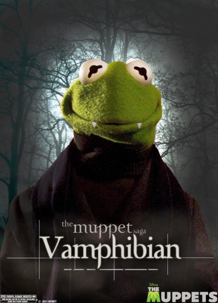 Kermit Nei Panni Di Vamphibian In Una Parodia Di Twilight Nella Locandina De I Muppet 222766