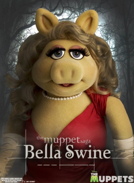 Miss Piggy Nei Panni Di Bella Swine In Una Parodia Di Twilight Nella Locandina De I Muppet 222765