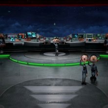 Una scena tratta dal film delle feste 2011 Arthur Christmas: Il figlio di Babbo Natale in 3D