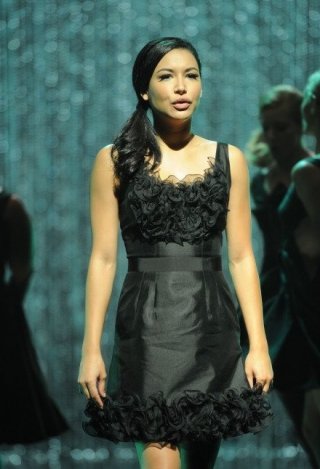 Glee: Naya Rivera in una scena dell'episodio Mash Off