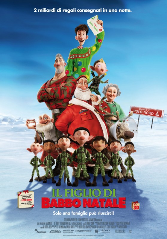 Arthur Christmas Il Figlio Di Babbo Natale In 3D La Locandina Italiana Del Film 223255