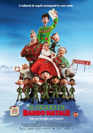 Arthur Christmas: Il figlio di Babbo Natale in 3D: la locandina italiana del film
