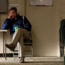 L'arte di vincere - Moneyball: Brad Pitt pensieroso in una scena del film