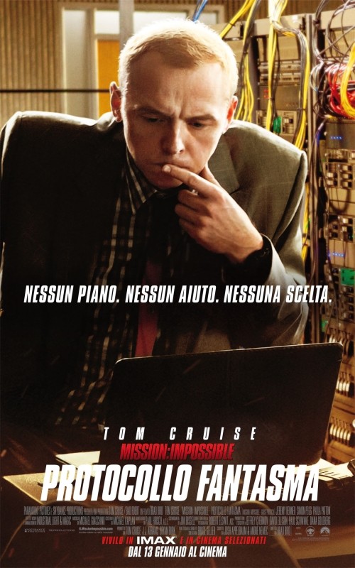 Mission Impossible Protocollo Fantasma Il Character Poster Del Film Con Simon Pegg 223243