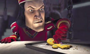 Shrek: il malvagio Lord Farquaad tortura il povero Pan di Zenzero