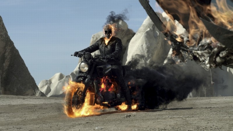Ghost Rider Spirit Of Vengeance Il Fantasma Motociclista In Una Scena Del Film 223447