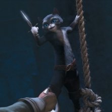 Il gatto con gli stivali: Kitty zampe di velluto in una scena del film