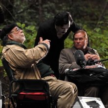 Francis Ford Coppola sul set di Twixt insieme a Val Kilmer e Ben Chaplin