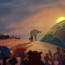 Una sequenza di Eddy e la banda del sole luminoso