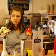 Valentina de Angelis in una scena dell'horror Bereavement