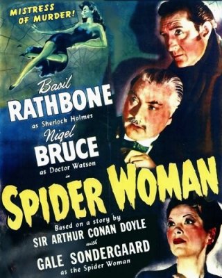 La donna ragno - locandina del film su Sherlock Holmes