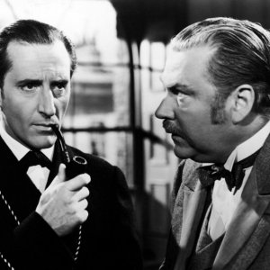 Le avventure di Sherlock Holmes: Basil Rathbone e Nigel Bruce sono Holmes e Watson