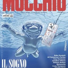 Una caricatura di Silvio Berlusconi in copertina su il Mucchio Selvaggio che richiama la cover di Nevermind dei Nirvana.
