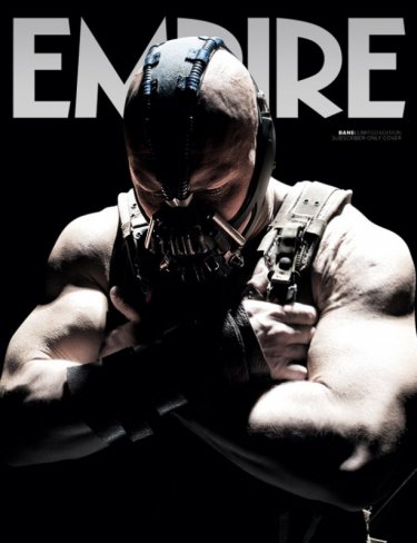 Tom Hardy nei panni del terrificante Bane sulla copertina di Empire dedicata a Il cavaliere oscuro - Il ritorno