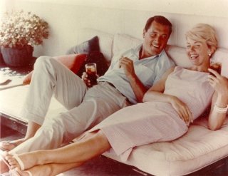 Rock Hudson e Doris Day in un momento di relax