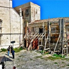 La Duchessa di Langeais - scenografia della chiesa e della piazza realizzate da G. Pirrotta