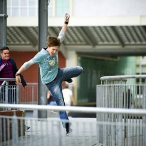 Maximilian Befort e Rick Okon in Romeos: una scena del film