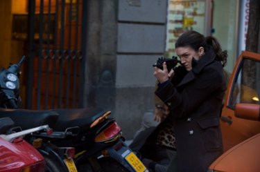 Gina Carano in una scena action del film Knockout - Resa dei conti