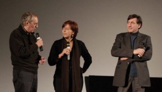 Dario Argento insiema ai direttori di Courmayeur 2011 Giorgio Gosetti e Marina Fabbri