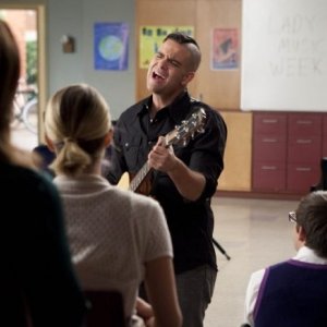 Glee: Mark Salling in una scena dell'episodio Le elezioni