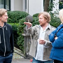 Headhunters: Nikolaj Coster-Waldau insieme al regista Morten Tyldum sul set del film