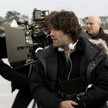 Jalil Lespert sul set di Des vents contraires