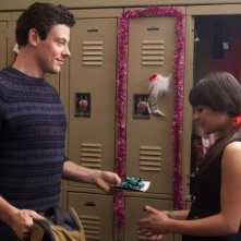 Glee Cory Monteith E Lea Michele In Una Scena Dell Episodio Natalizio Extraordinary Merry Christmas 226281