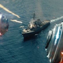 Battleship: un'inquadratura dall'alto tratta dal film di Peter Berg