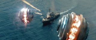 Battleship: un'inquadratura dall'alto tratta dal film di Peter Berg