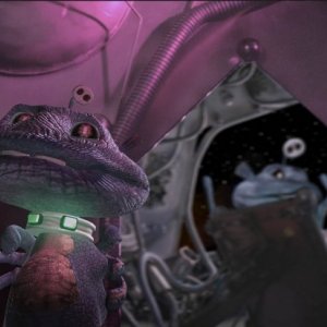 Una scena tratta dal film fantastico Il magico Natale di Rupert