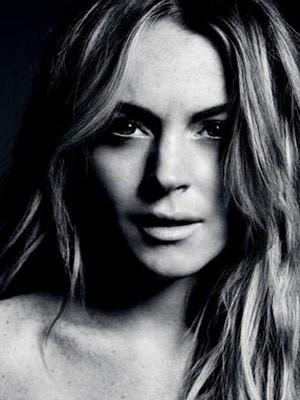 Lindsay Lohan Ritratto In Bianco E Nero 226740