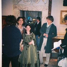 Patricia Varvari, Maya Sansa, Giorgio Pasotti sul set di David Copperfield