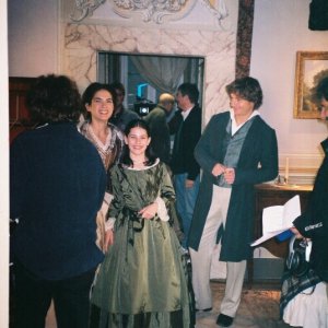 Patricia Varvari, Maya Sansa, Giorgio Pasotti sul set di David Copperfield