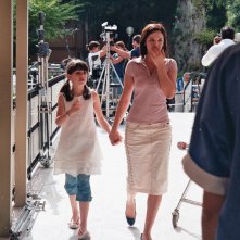 Patricia Varvari sul set di RIS 5