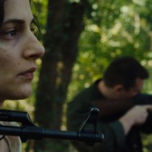 In the Land of Blood and Honey: Zana Marjanovic in una scena drammatica del film