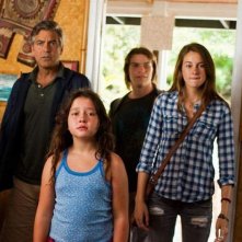 Paradiso Amaro George Clooney Shailene Woodley Nick Krause Amara Miller In Una Scena Del Film 227083
