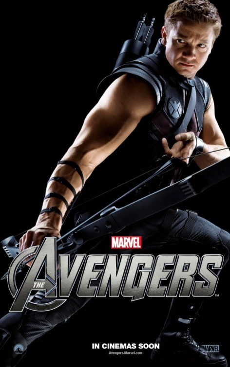 The Avengers Character Poster Per Hawkeye Jeremy Renner 227037