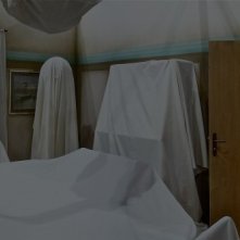 Il Villaggio di Cartone - scenografia  della canonica realizzata da Giuseppe Pirrotta