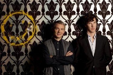 Martin Freeman e Benedict Cumberbatch in coppia per una nuova immagine promozionale della seconda stagione di Sherlock